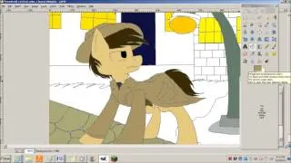 Making a pony picture on Gimp for a future story.