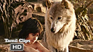 The Jungle Book (2016) - Raksha and Mowgli Talking Scene Tamil [2/15] | Movieclips Tamil