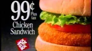 Jack In The Box 99¢ Chicken Sandwich Commercial (1991)