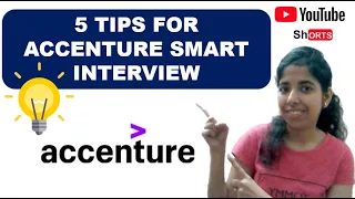 Accenture Smart Interview Tips | Accenture Smart Interview | Youtube Shorts | #Shorts | [English]