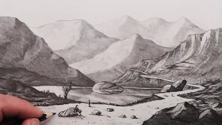 How to Draw a Landscape using Atmospheric Perspective