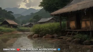 Rain Sounds For Sleeping 😴 Relax And Meditate 🧘‍♂️ Rain Falling On Cottage ⛈ Heavy Rain Sounds 🌧