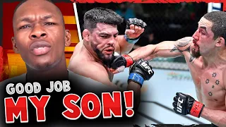 Reactions to Robert Whittaker vs Kelvin Gastelum, Israel Adesanya sends MESSAGE to Rob, UFC Vegas 24