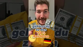 Wenn Du soviel verdienst, gehörst Du zu den reichsten 10% in Deutschland. #geld #gehalt #shorts