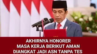 TANPA TES || AKHIRNYA HONORER MASA KERJA TERTENTU DIANGKAT JADI ASN TANPA TES | SIMAK INFONYA!