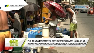 One Western Visayas: Pila ka mga residente sa Iloilo City nabulad sa initan para sa rasyon nga tubig