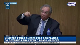 Guedes fala de planos para fazer o Brasil crescer