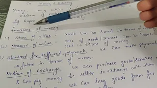 Money and functions of money || class 12  macroeconomics || money and banking
