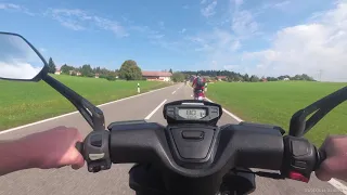 Speedfight 4 125er Vespa PX200gs Monster Ducati Tour von Filderstadt nach Sulzberg Part 1