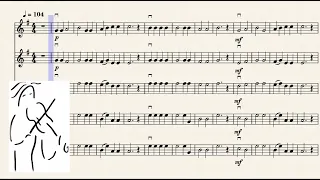 1812 Overture Tchaikovsky. Music Score for Orchestra. Simplified Version. Play Along.