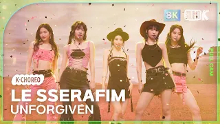 [K-Choreo 8K] 르세라핌 직캠 'UNFORGIVEN (feat. Nile Rodgers)' (LE SSERAFIM Choreography) @MusicBank 230512