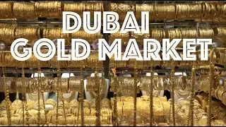 Gold Souk in Dubai Spice Market Walking Tour 4K