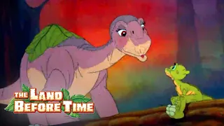 Littlefoot meets Ducky and Petrie | The Land Before Time
