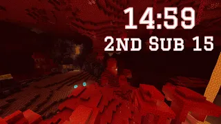 Minecraft Bedrock Speedrun in 14:59 - RSG