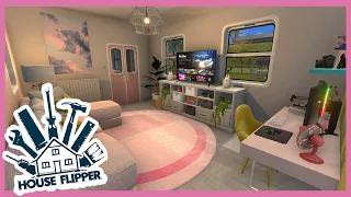Pastel Pink Train (Speed Build) - House Flipper A Moving House