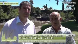 SE ESTÁ REALIZANDO LIMPIEZA Y REPARACIÓN DE LAS COMPUERTAS DE JAUREGUI