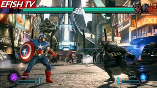 Captain America & Spider-Man vs Venom & Ultron (Hardest AI) - Marvel vs Capcom: Infinite