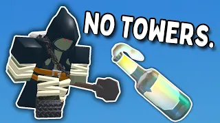 [Consumables] BEATING EASY MODE WITH 0 TOWERS... | Roblox TDS