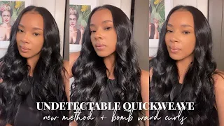 how to: super flat & undetectable quickweave (new method) + how to achieve bomb wand curls
