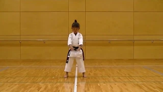 Incredible Shotokan Kanku Dai of Japanese girl