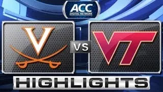 Virginia vs Virginia Tech Basketball Highlights 1/24/13