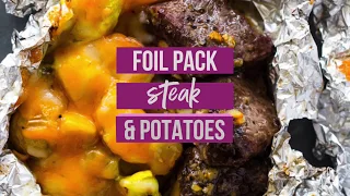 Foil Pack Garlic Steak, Potatoes & Veggies