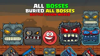 RED BALL 4: Red Ball vs ALL BOSSES in BURIED BOSS BATTLE FUSION WORLD 'Normal vs Superspeed' VOL 1-5