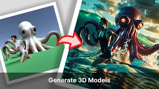 Generate 3D to build a scene