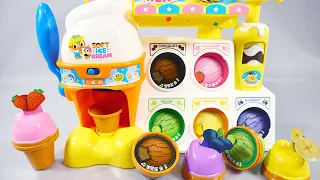 8 Minutes Satisfying with Unboxing Pororo Soft Ice Cream Maker Shop ASMR