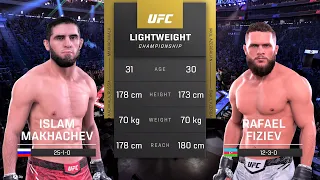 Islam Makhachev vs Rafael Fiziev Full Fight - UFC 5 Fight Night