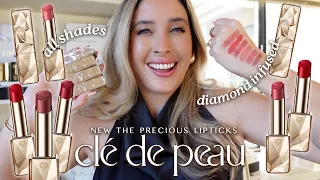 CLE DE PEAU THE PRECIOUS LIPSTICKS : SWATCHES OF ALL SHADES | DIAMOND INFUSED LIPSTICKS