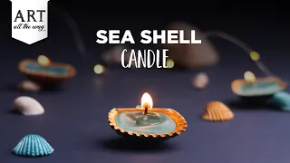 Sea Shell Candle | Candle Making for Beginners | Handmade Candle Craft Ideas | DIY Home Decor