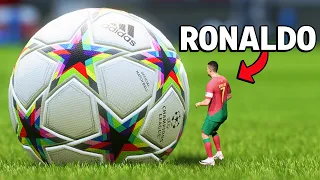 Eu fiz o Ronaldo MINÚSCULO!
