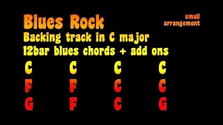 Blues Rock, backing track, C major 125bpm. 12bar blues chords. Have fun!