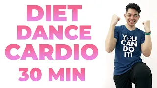30 MIN DIET DANCE CARDIO • FAST PACED 140-150 bpm • FAT BURNING WORKOUT • Walking Workout #153