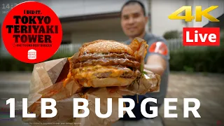 JAPAN LIVE 4K - Grave of the Last Shogun & 1lb Burger Challenge