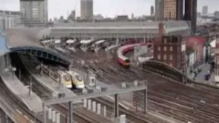 London Waterloo station time-lapse