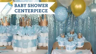 Diaper Cake Centerpieces for a Baby Shower | BalsaCircle.com