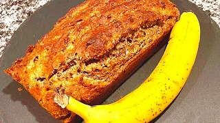 Delicious banana bread without sugar (simple recipe)