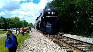 The Norfolk and Western J Class 611 coming into Petersburg VA in 2017