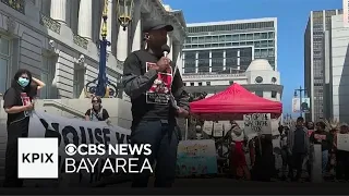 Activists rally ahead of Supreme Court decision on encampment sweeps