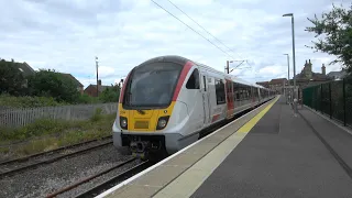 (4K) Greater Anglia 720584 departs Harwich Town for Manningtree on 2A33. 01.07.23