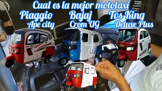 CUAL ES LA MEJOR MOTOTAXI BAJAJ PIAGGIO TVS KING