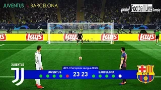 PES 2019 | Juventus vs Barcelona | Final UEFA Champions League (UCL) | Penalty Shootout | CR7 vs M10