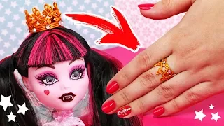 🌟 КОРОНА для КУКОЛ и ПАЛЬЦЕВ 👑 💍 💎КОЛЬЦО своими руками 💎FIMO!  Мастер класс Анна Оськина