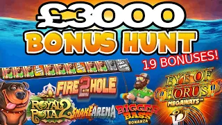 £3000 Bonus Hunt! 19 Online Slots Bonuses to open! | SpinItIn.com