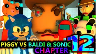 PIGGY vs BALDI SONIC ROBLOX ANIMATION CHALLENGE! Chapter 12 (official) horror Granny Minecraft Game