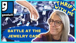 Battle at the Jewelry Case - Thrift With Me at the Goodwill Boutique