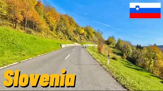 Driving from the Italian border to the capital of Slovenia, Ljubljana . Part 1