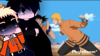 🌙|| Boruto: Naruto React Goku vs Naruto e Sasuke | Fan animation | @Knov99 part 1